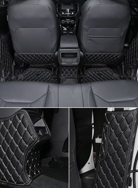 适用斯巴鲁192024款森林人座椅防踢垫子改装扶手S箱防踢后排保护