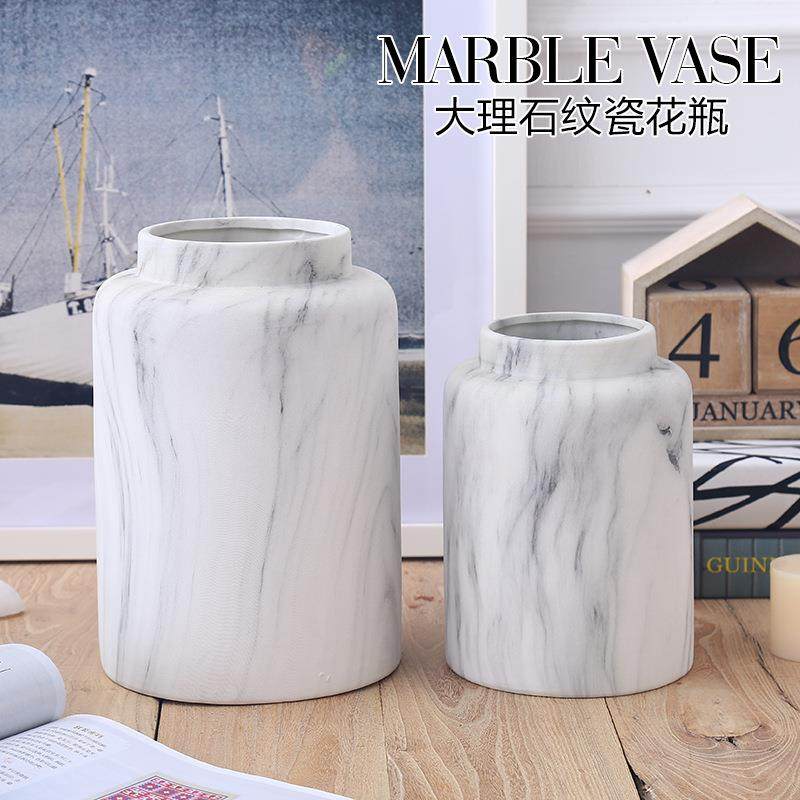 花瓶陶瓷大理石纹现代风干花花插客厅餐桌卧室装饰套装摆件工艺品,橡塑材料及制品,工业陶瓷,淘宝优惠券,粉丝福利购,淘宝优惠卷