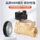 常闭220v电磁控制阀水气管道开关阀户外防潮先导式 黄铜高压电磁阀