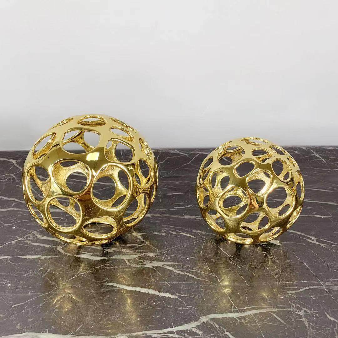 创意金属镂空球摆件儿童房家居软装饰品客厅电视柜摆设室内工艺品,家居饰品,装饰摆件,淘宝优惠券,粉丝福利购,淘宝优惠卷