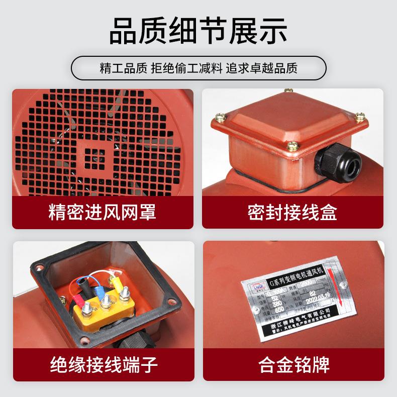 G型变频电机冷却通风机380V调速电机散热风扇G90/G160/G225/G315A