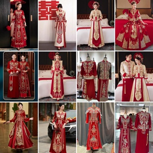 出租秀禾服婚服2025新款高端中式夏季小个子龙凤褂男嫁衣新娘租赁