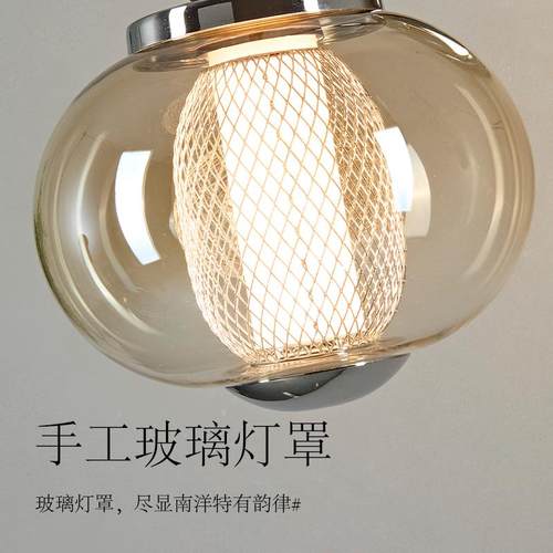 法式复卫古过道吸灯中古风厨灯顶奶油入户玄关窗设计QQG师飘艺术