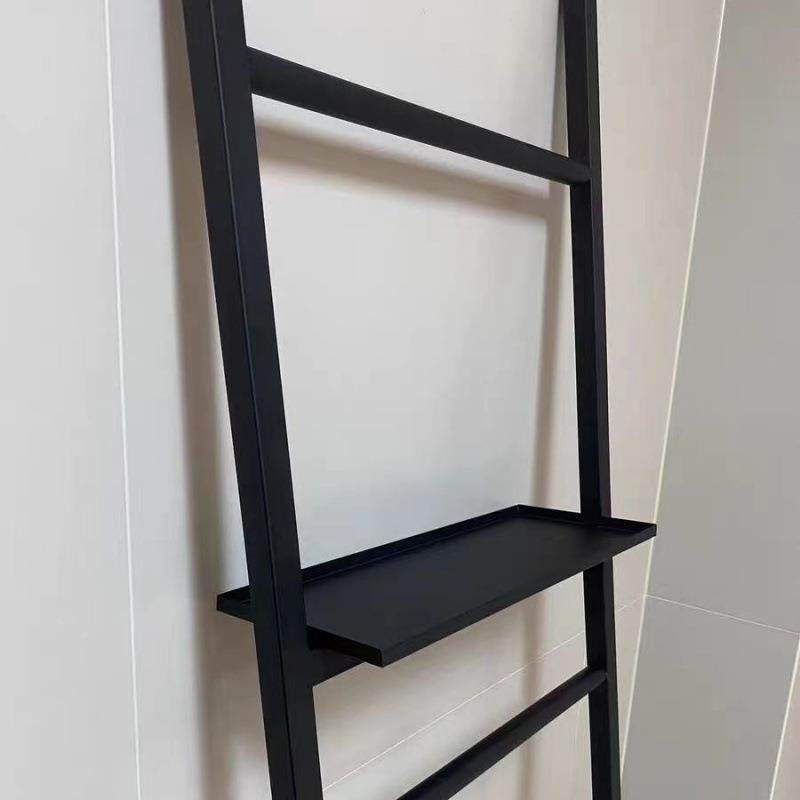 地式衣毛OOX巾架简收纳架约浴巾挂架免打孔浴室梯形卫生间落置物