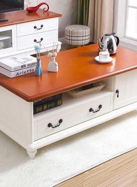 实木茶几客厅用家简小户现代约多功能茶EOE桌欧式茶几桌型电视柜