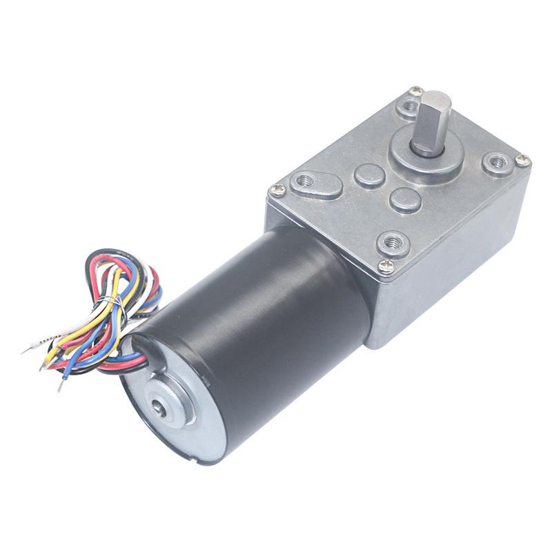 5840-3650直流无刷涡轮蜗杆减速电机12V24V无刷电机自锁刹车电机