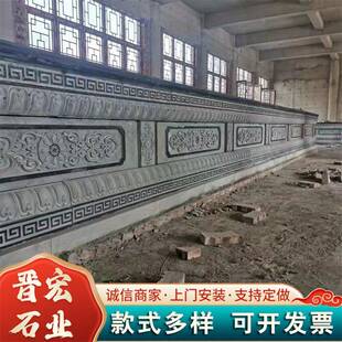 108公园石件雕栏手杆栏板汉白玉小扶栏杆摆庭院别墅型栏杆石栏杆