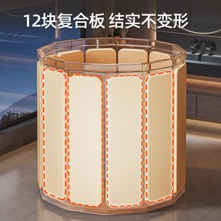 加可折叠泡澡桶用成人免安身装浴桶全厚款大HG156154人家耐用浴缸