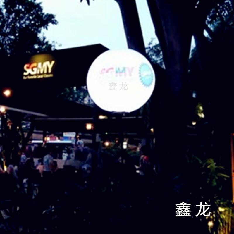 圳市厂户外广创告MF-003展会大气球带l灯ed发光灯伸缩支架球意球