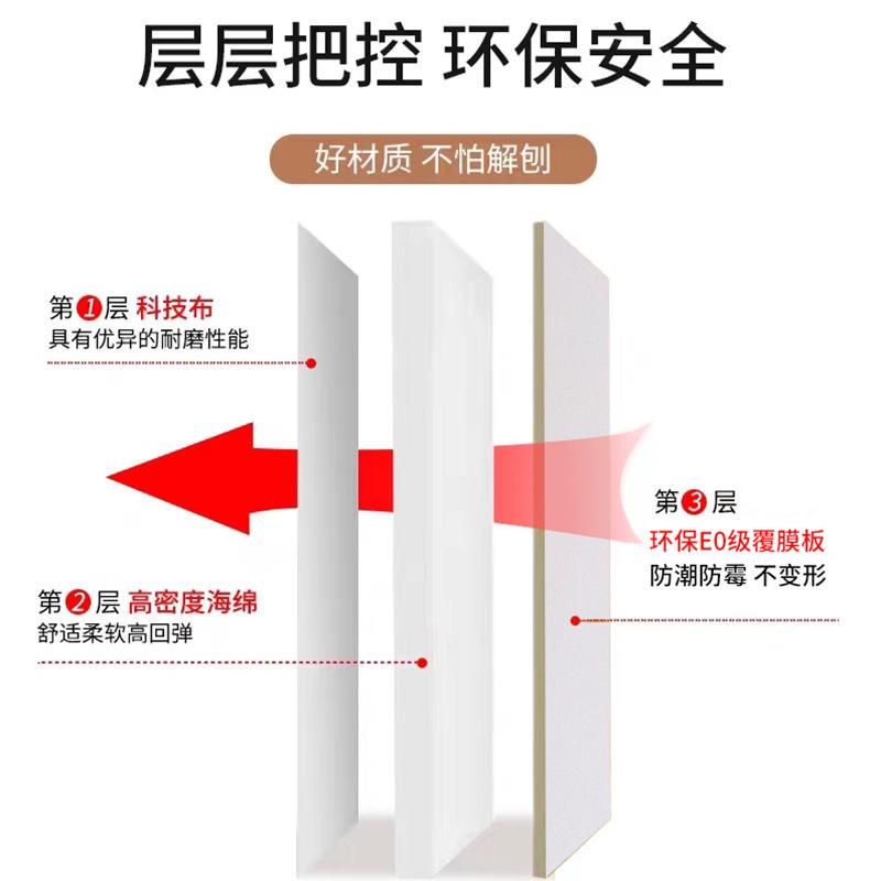 定TZY科技榻布床头板软包防撞自粘榻米墙贴宾馆酒店无制床头围靠