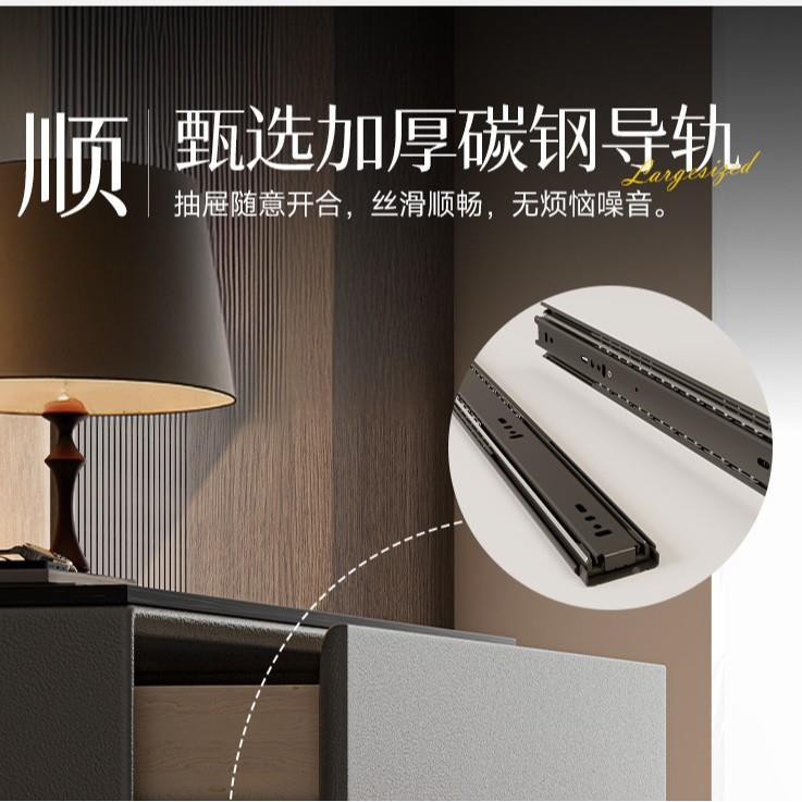 床头柜储柜物柜式一体2025款大尺寸家新BC70用卧室收纳轻奢实木意