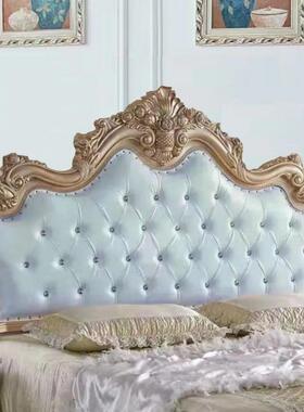 式床头人板软包靠背板约1.5米1.8米2米现代简双床头床头欧JXE软包