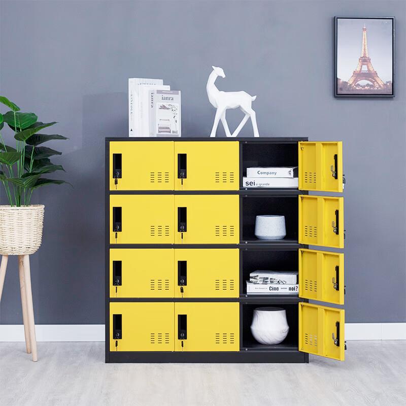 MHZ色书包柜包柜员工多门储学物收纳矮柜校教室学生彩文件带锁宿