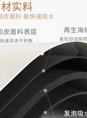 法式感厨房F98TMJ78地垫硅藻泥防油污吸5水L速干型地毯脚垫202新