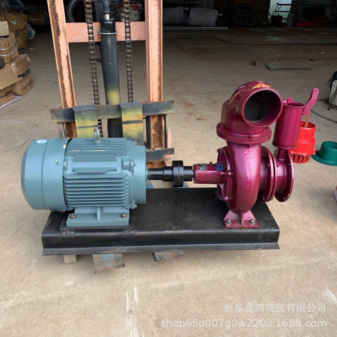 防SJM离抗洪柴油抽水柴机移动拖车防雨离心泵水冷油电启汛8寸心泵