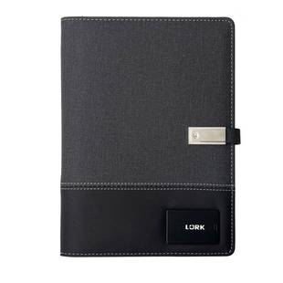 O多功能磁无RMQ线充电会议笔记本LOG活页记事吸本0800毫安大容量