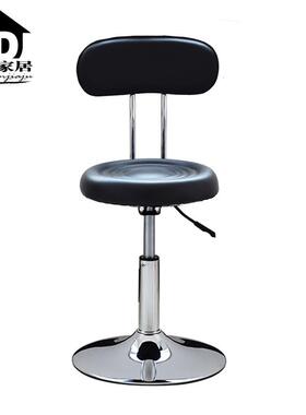 升降旋酒转吧椅家用大工椅直椅子家销厂美甲椅店WVU椅前台椅靠背