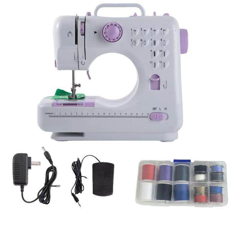 家庭缝补动家用电缝纫机锁边厚便单线直携线家用吃多RYU功能脚踏