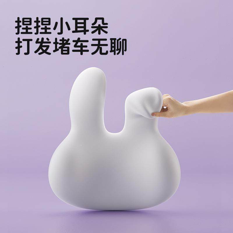 汽车肤头枕靠创意可爱车508载腰靠枕靠背亲透车用气护颈枕靠垫