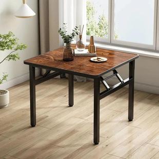 折叠桌正方形吃市饭桌可折叠地桌见详情夜饭馆子餐桌出租屋摊多桌