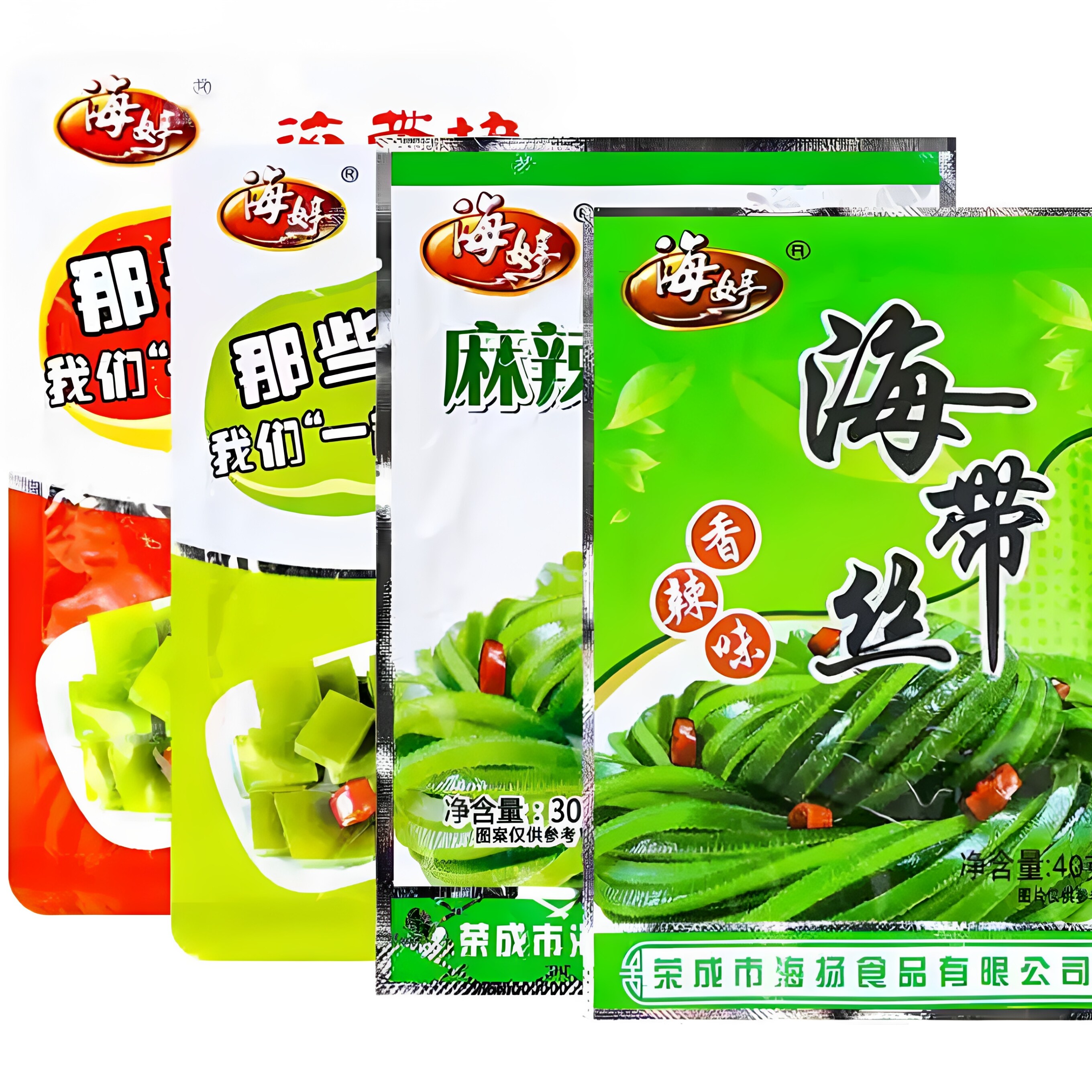 海婷海带丝香辣下饭菜麻辣零食小包装早餐适用咸菜开袋即食