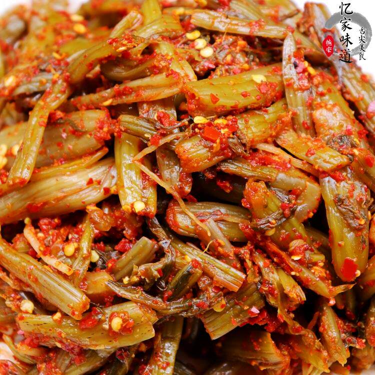 包邮云南德宏傣族傣味老坛辣腌菜土罐咸菜酸甜辣爽口下饭1斤袋装