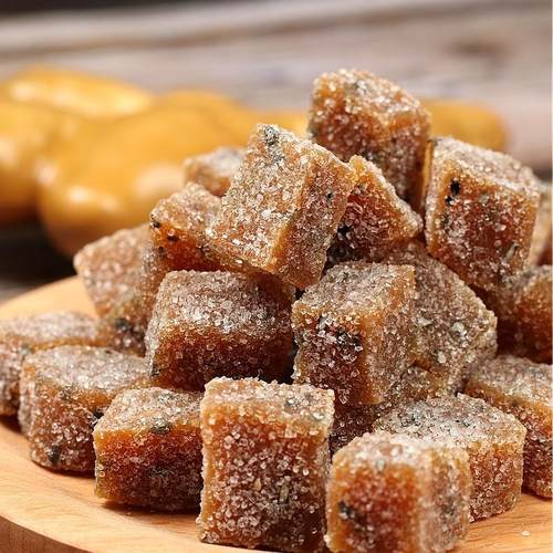 潮汕特产糖果潮州龙湖传统手工小吃芝麻姜汁软糖辛辣味年货瓶388g