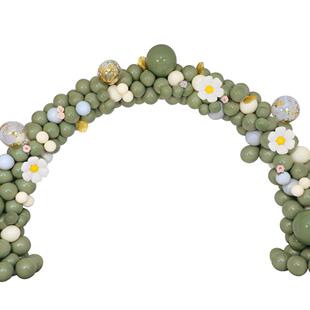 乔迁喜结之婚典气球庆拱门布置商场店铺活饰动装立柱支架马卡龙