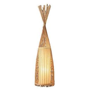 中式落地古藤阁灯灯客厅艺室卧客厅茶会所日式东南亚竹竹编装饰室