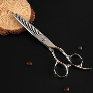 理厂家美发剪刀银色4火匠发剪刀BOANG(帛40C发廊钢材理发剪刀