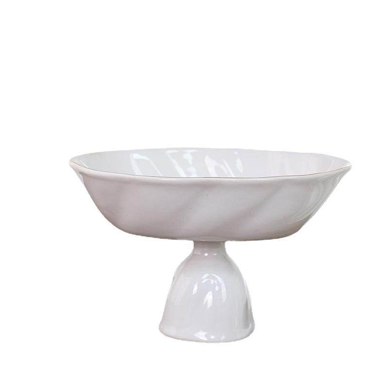 日式陶小原流边公主瓷直立花盆开放花器果盘型插花金器皿道花课用,家居饰品,花盆,淘宝优惠券,粉丝福利购,淘宝优惠卷