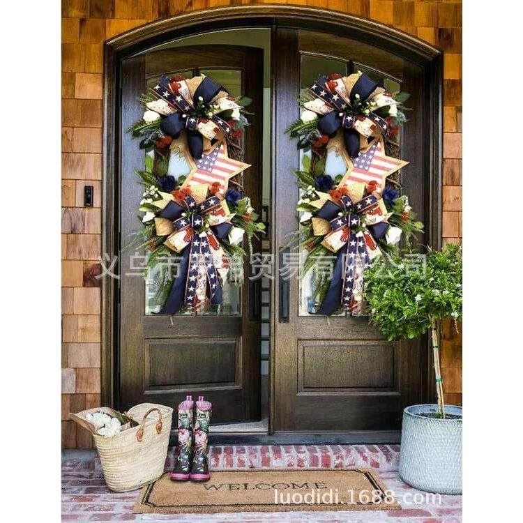 品明星爱国花爱国欢ZBI迎花环环大蝶结门挂节日礼品蝴场景装新饰,节庆用品/礼品,装扮布置套餐,淘宝优惠券,粉丝福利购,淘宝优惠卷