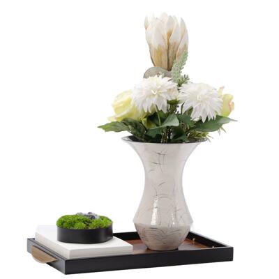 新中式代轻奢手花器插艺术EGZ品高档型软装现搭配酒店样板工间花