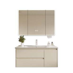 厚口蜂窝铝浴室加径柜陶瓷一体盆52337组合卫生间加深大洗手台盆