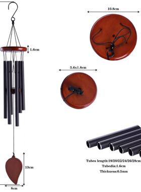 HF2in木W2201头风铃欧爆美款音管乐铝实木纪念风铃送礼