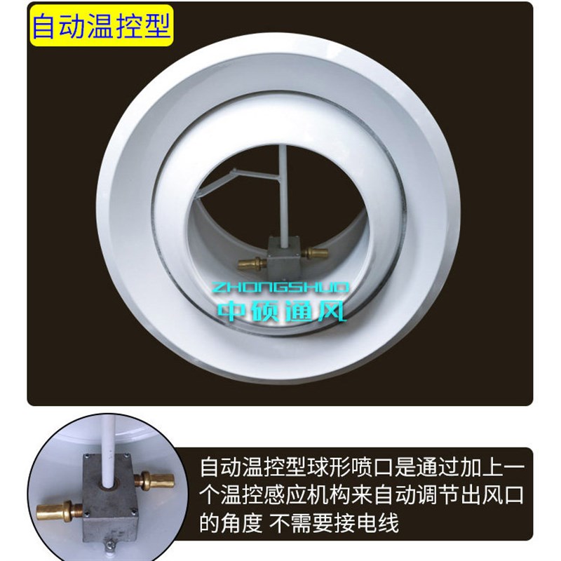 速发a塑料球形喷口牛眼风口向旋转中央空调新出风口防结露