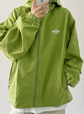 速发RPAO连帽冲宽衣外套美式街头BF户外衣松上锋夹克男