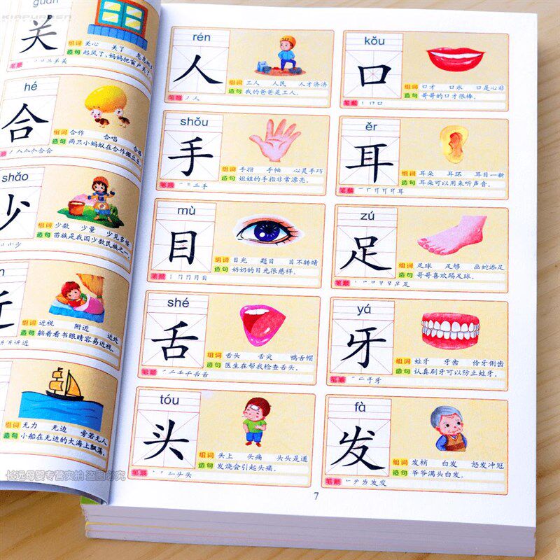 速发衔童识字挂图幼儿园000字认字看接幼小儿图卡片百科知识启蒙