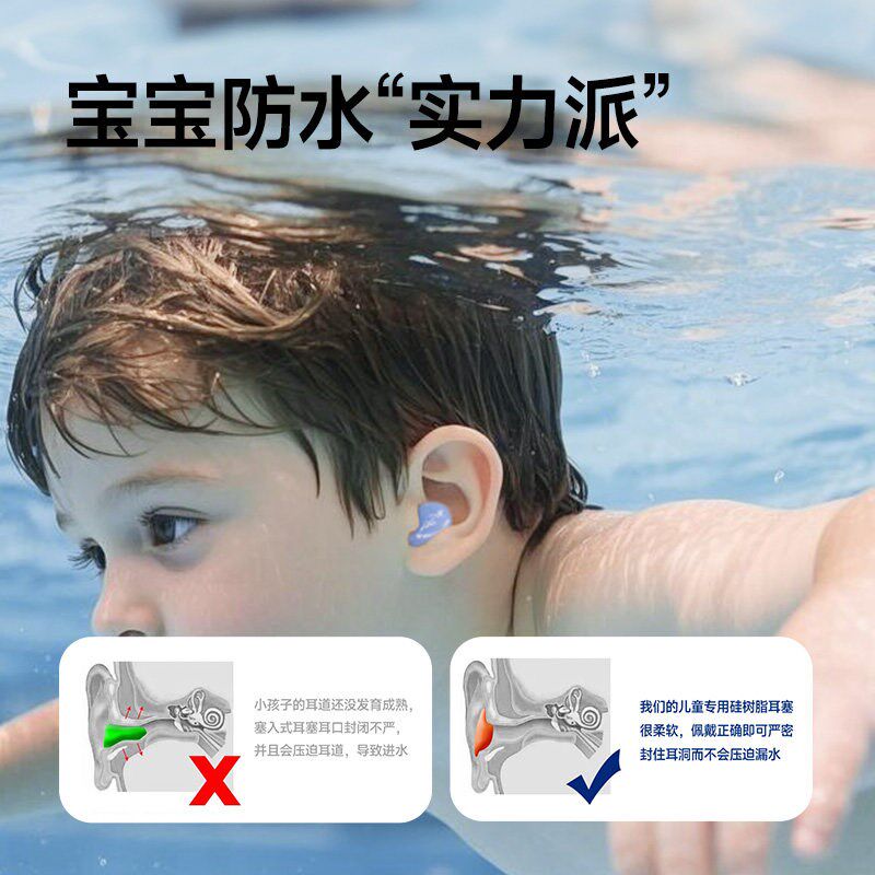 速发婴儿隔音耳塞儿童专用硅胶泥防噪音神器睡眠坐飞机专业减压防