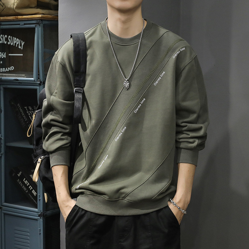 速发春季2024新上高大长袖男士卫衣宽松端码春秋圆领款衣休闲外套 - 呼来商贸出品