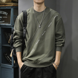 速发春季2024新上高大长袖男士卫衣宽松端码春秋圆领款衣休闲外套