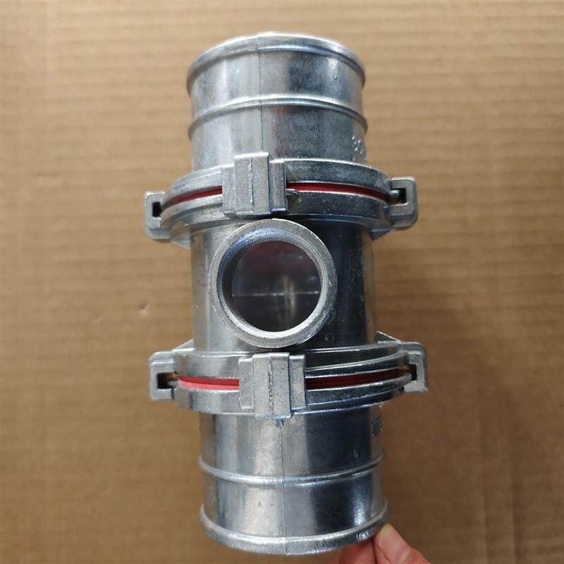 速发水带接头铝合金三通2.5寸3寸转1寸内丝移动式喷灌快速接头管