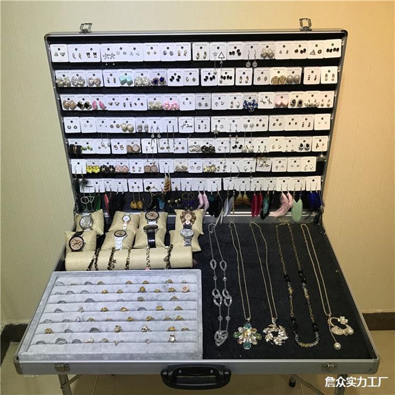 速发摆地摊地品箱工具地摊饰全新首饰箱盒铝摊箱子夜市子夜箱摆摊