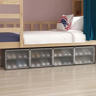 速发鞋 子收纳神器济空间学生宿舍多层经省型小窄塑料 架门易简口鞋