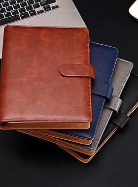 速发活页商拆卸本子记务本加厚可事办公会议本子可印log