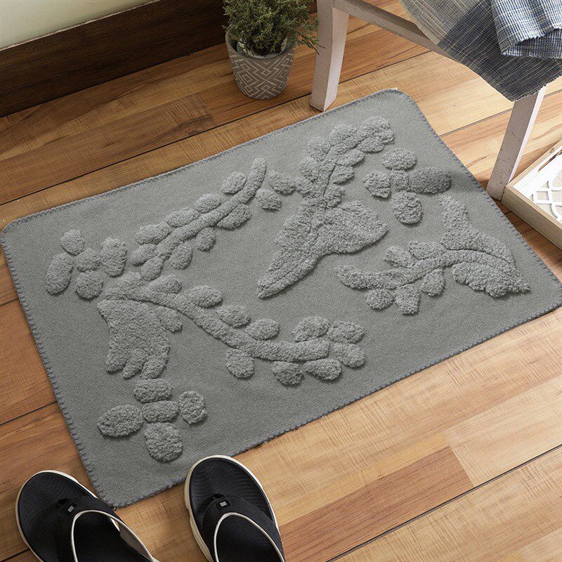 速发家用进门织简约浴室地垫棉垫编垫圆角卫生间耐脏脚线入户门口