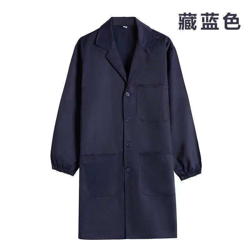 速发干活穿的罩衣外搭工作服大褂大卦全包式围裙防尘外套男士长衫