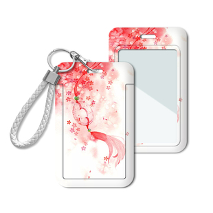 古风银行卡套身份卡保护套会员卡社保卡卡通公交卡学生校园饭卡门禁证件套卡包幼儿园门卡套钥匙扣订定制定做