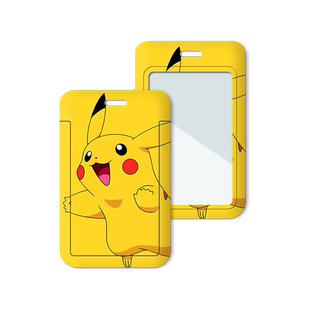 皮卡丘银行卡套身份卡保护套会员卡社保卡卡通公交卡学生校园饭卡门禁证件套卡包幼儿园门卡套钥匙扣定制定做