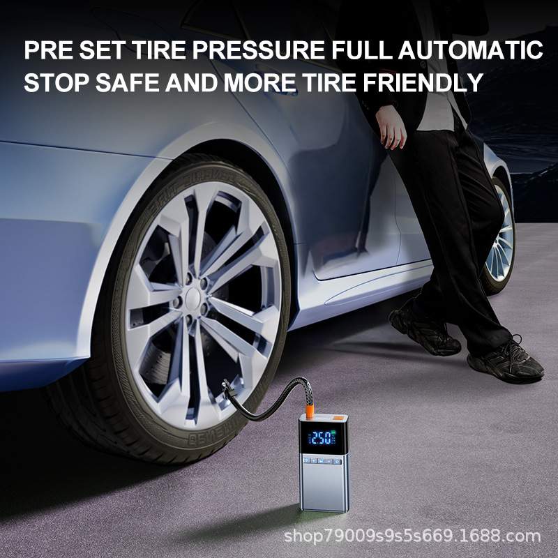 Portable Car Jump Starter Air Compressor Tire Inflat